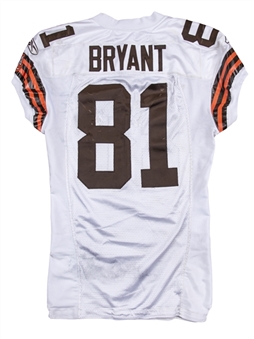 2005 Antonio Bryant Game Used Cleveland Browns Road Jersey Photo Matched to 6 Games 